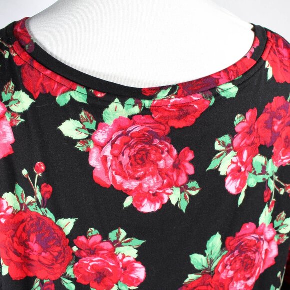 Womens Rose Floral Romantic Casual Bold Blouse Top Size XXL Pioneer Woman - Picture 4 of 10